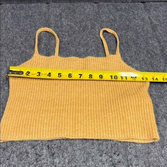 Billabong Mustard Ribbed Crop Top - Picture 6 of 6